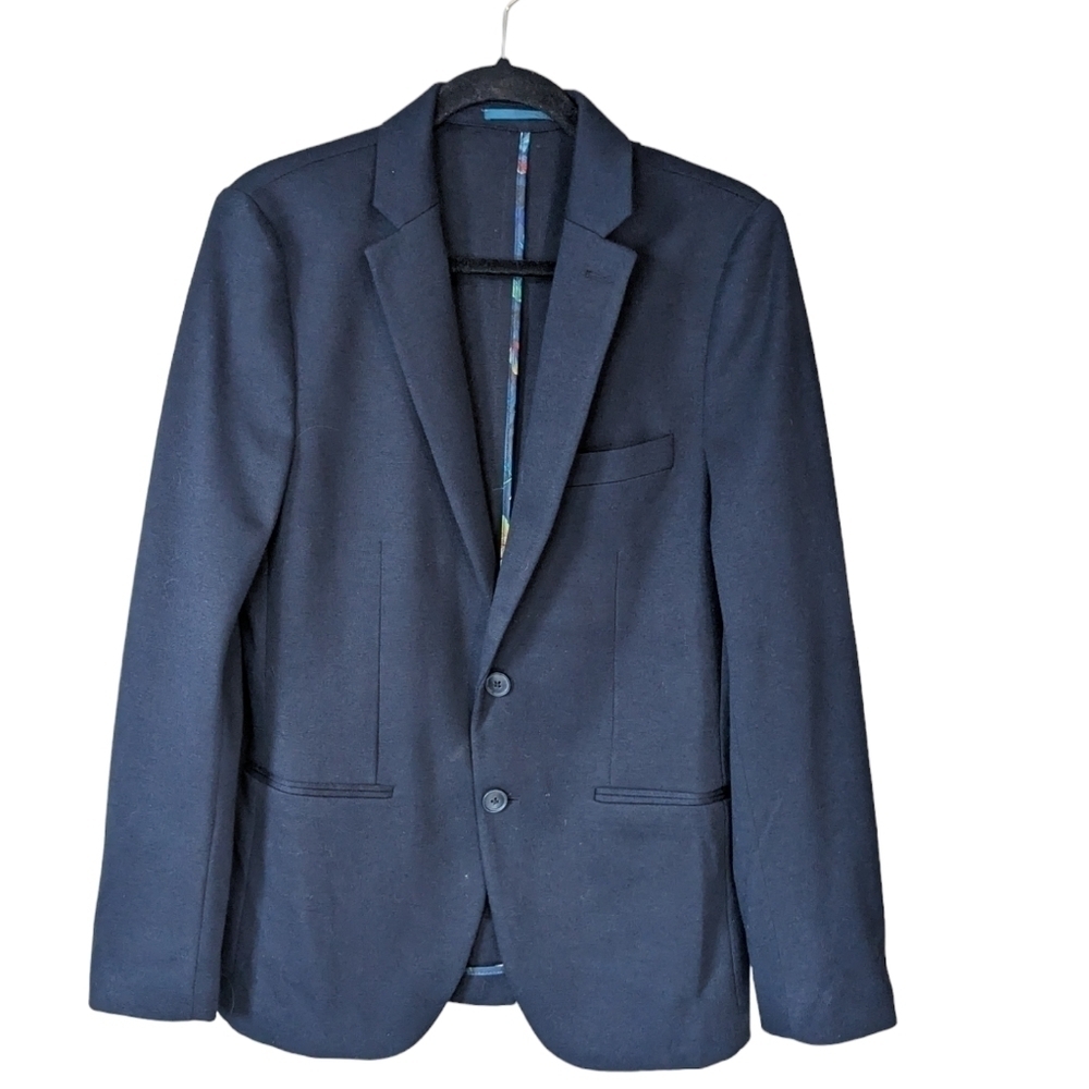 Steel and Jelly men's sports coat size 40. Unlined navy blue